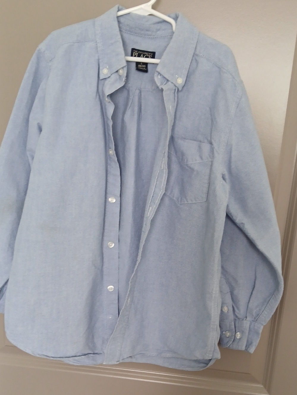 The Children's Place Light Blue Casual Button-Down Shirt for Men